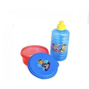 Paw Patrol Plastic Water Jug Bottle + Snack Bowl With Lid Container for Kids Set